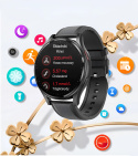 Zegarek Smartwatch Damski EKG Glukoza HRV BMI AMOLED CIŚNIENIOMIERZ ROZMOWY