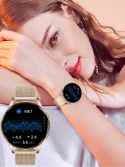 Zegarek Smartwatch Damski EKG Glukoza HRV BMI AMOLED CIŚNIENIOMIERZ ROZMOWY